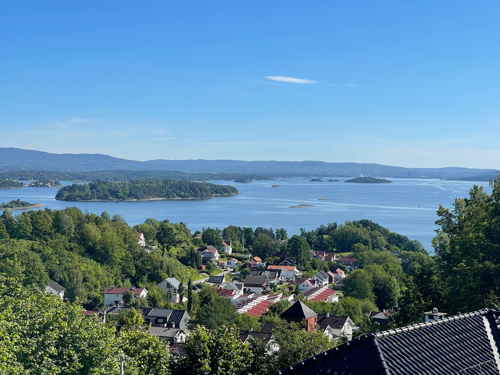 Utsikt mot Oslo fra balkongen Galleribilde