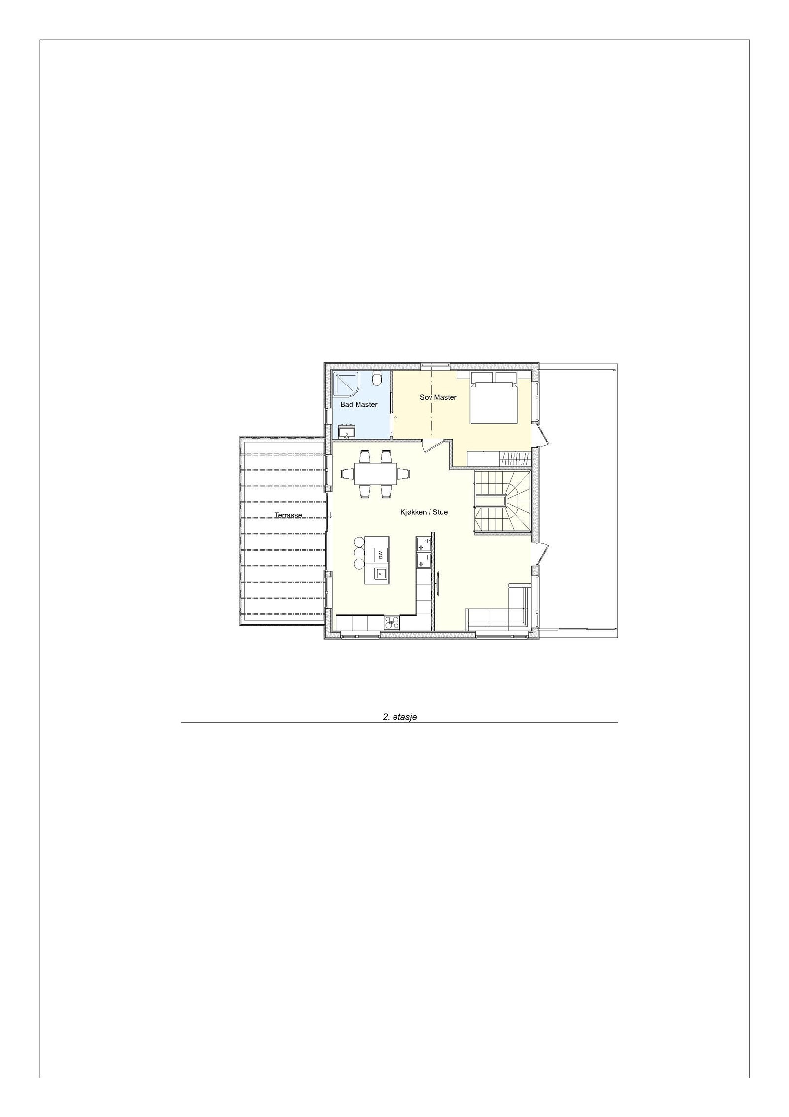 Salgstegning - 2. etg Husmodell 1 Axel Dahls terrasse Galleribilde