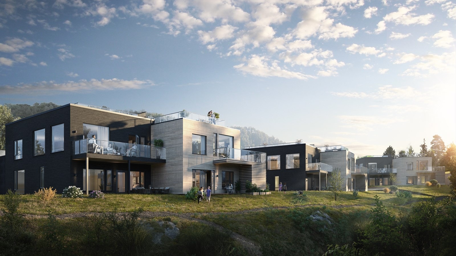 Attraktive tomannsboliger med gjennomgående høy standard og lekre kvaliteter. Galleribilde