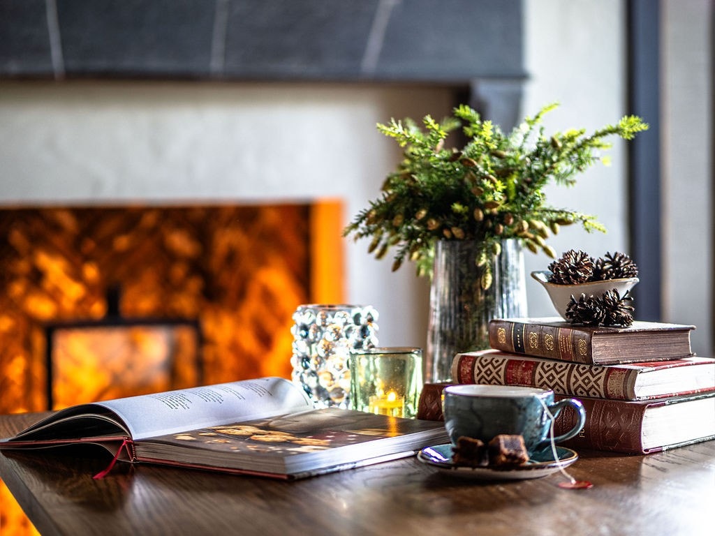 Fra peisestuen på Konow Galleribilde