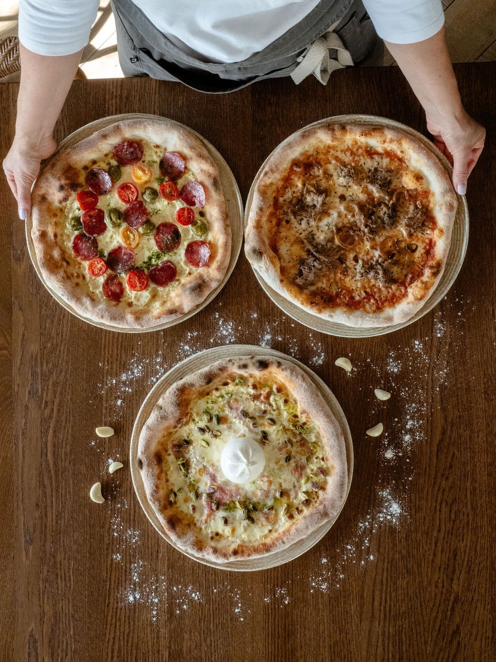 Godt utvalg av pizza på Konow Galleribilde