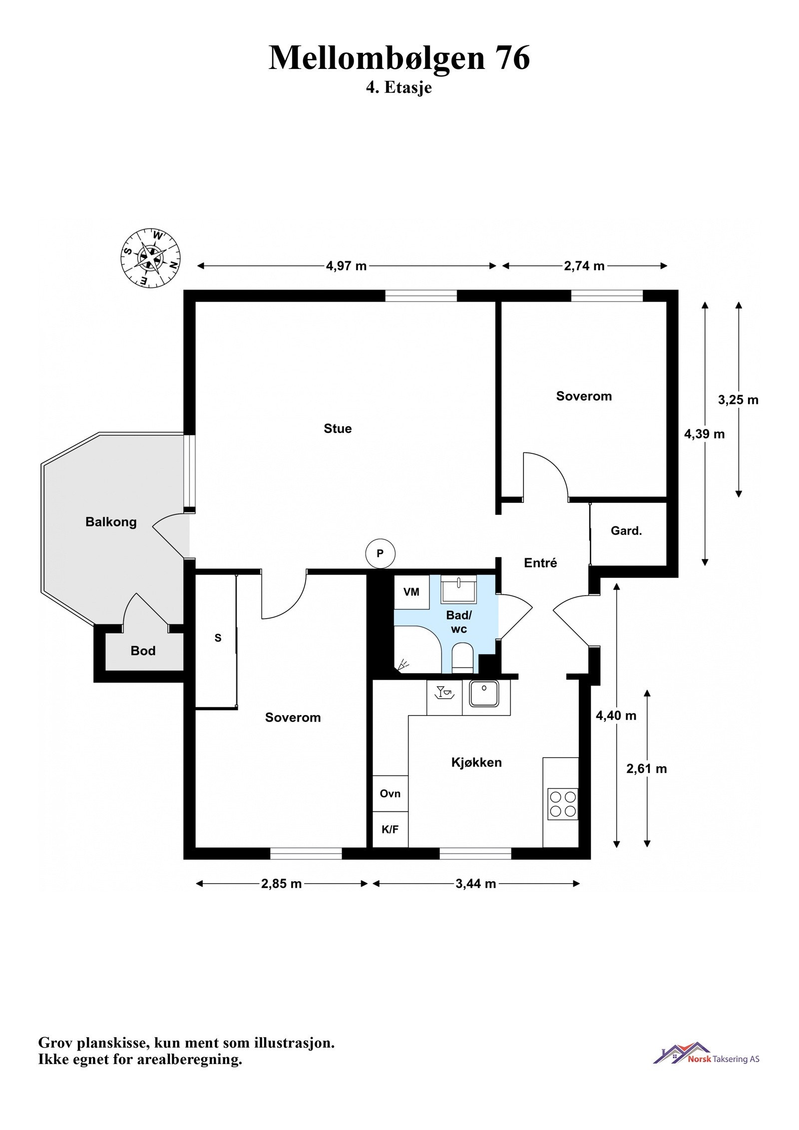 Planskisse Galleribilde