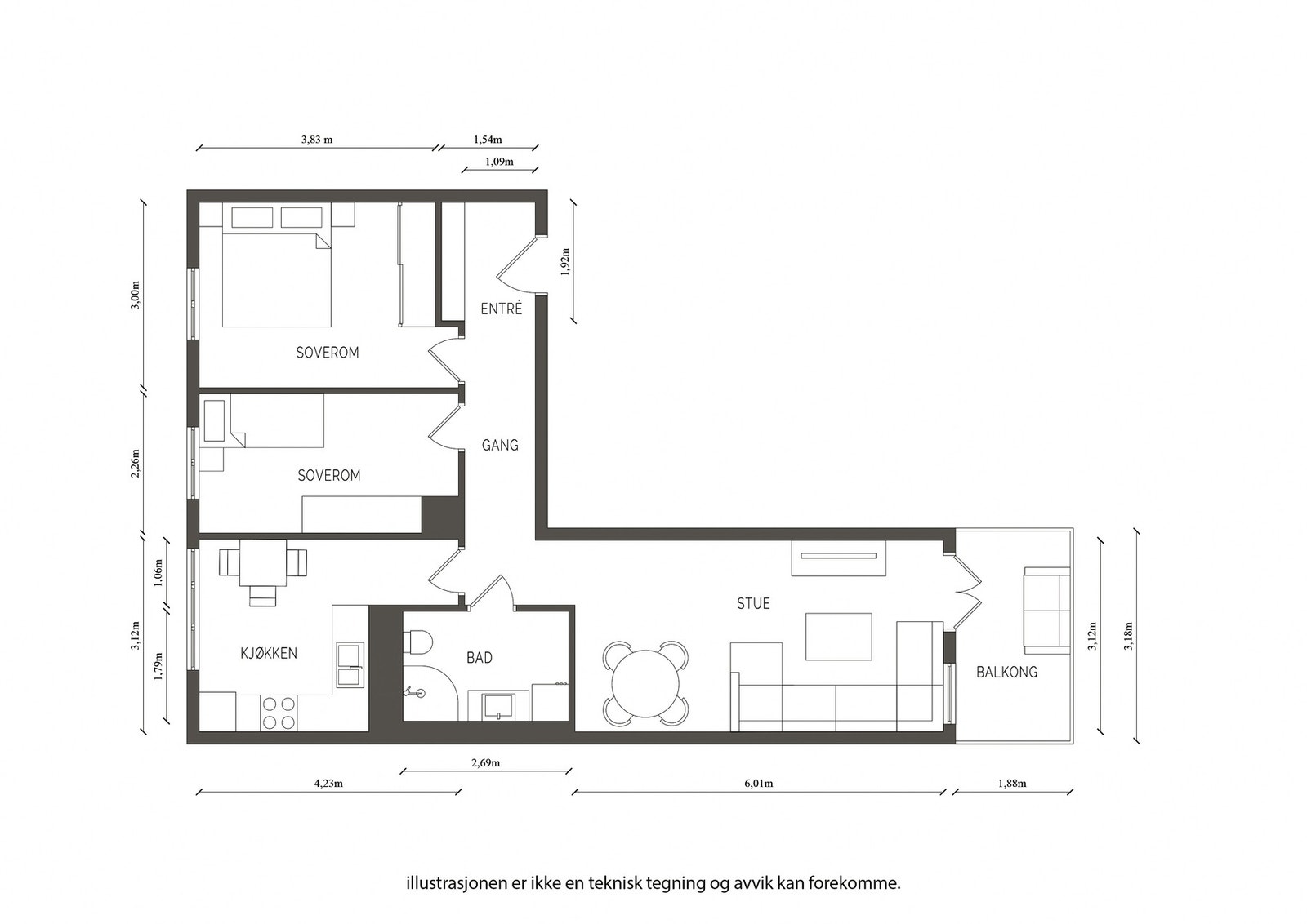 Plantegning. Galleribilde