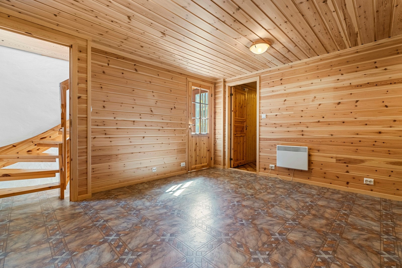 Under soveromsfløyen er det sokkeletasje med kjellerstue og bodareal Galleribilde