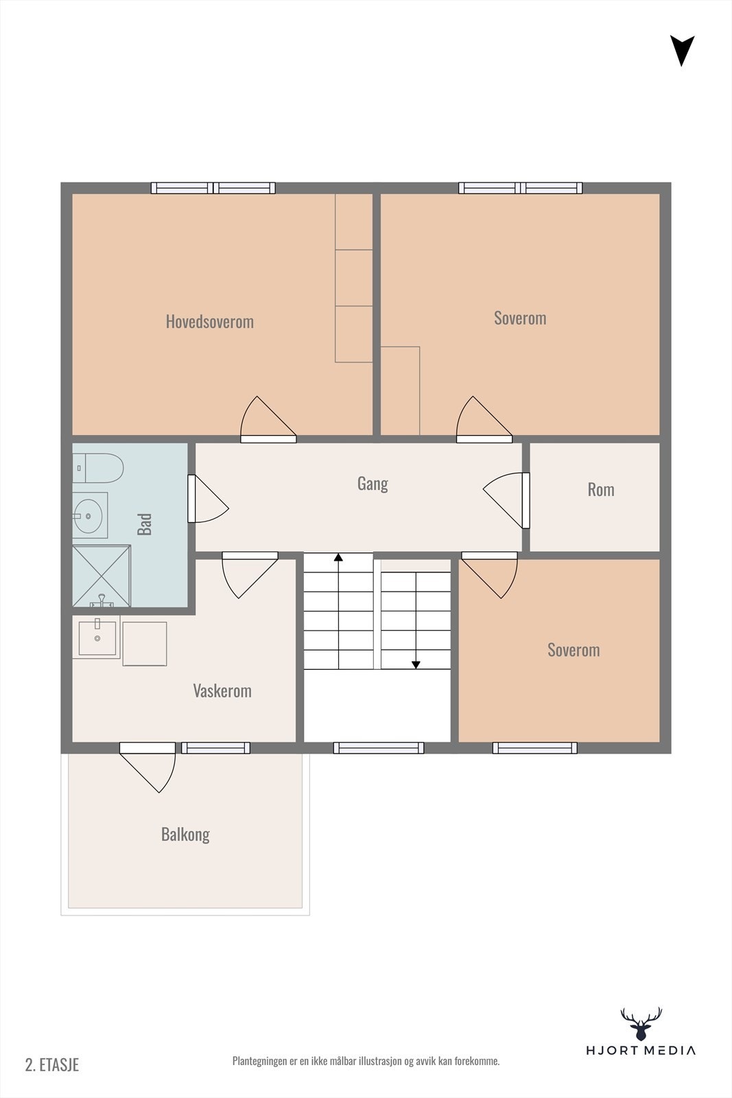 Plantegning - 2. etg. Galleribilde