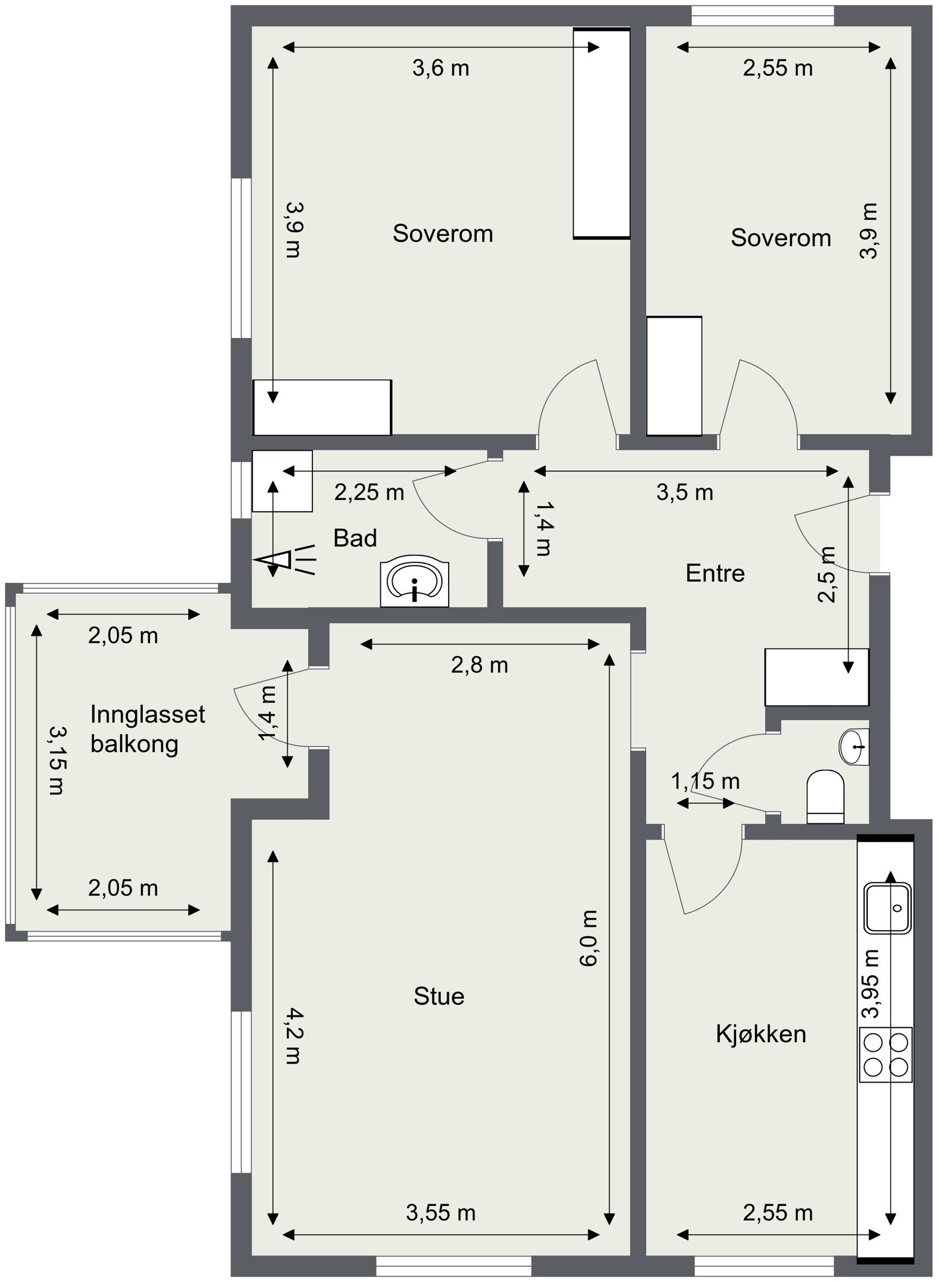 Plantegning Galleribilde