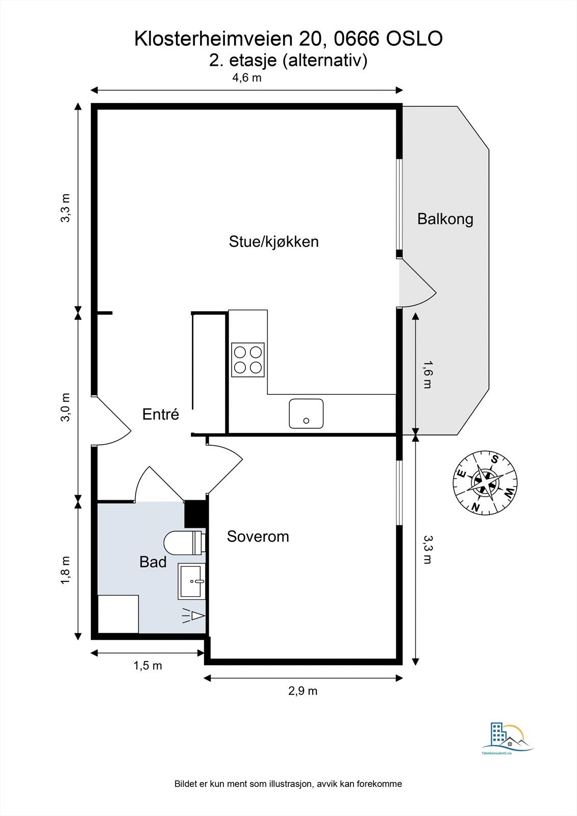 Alternativ plantegning. Galleribilde