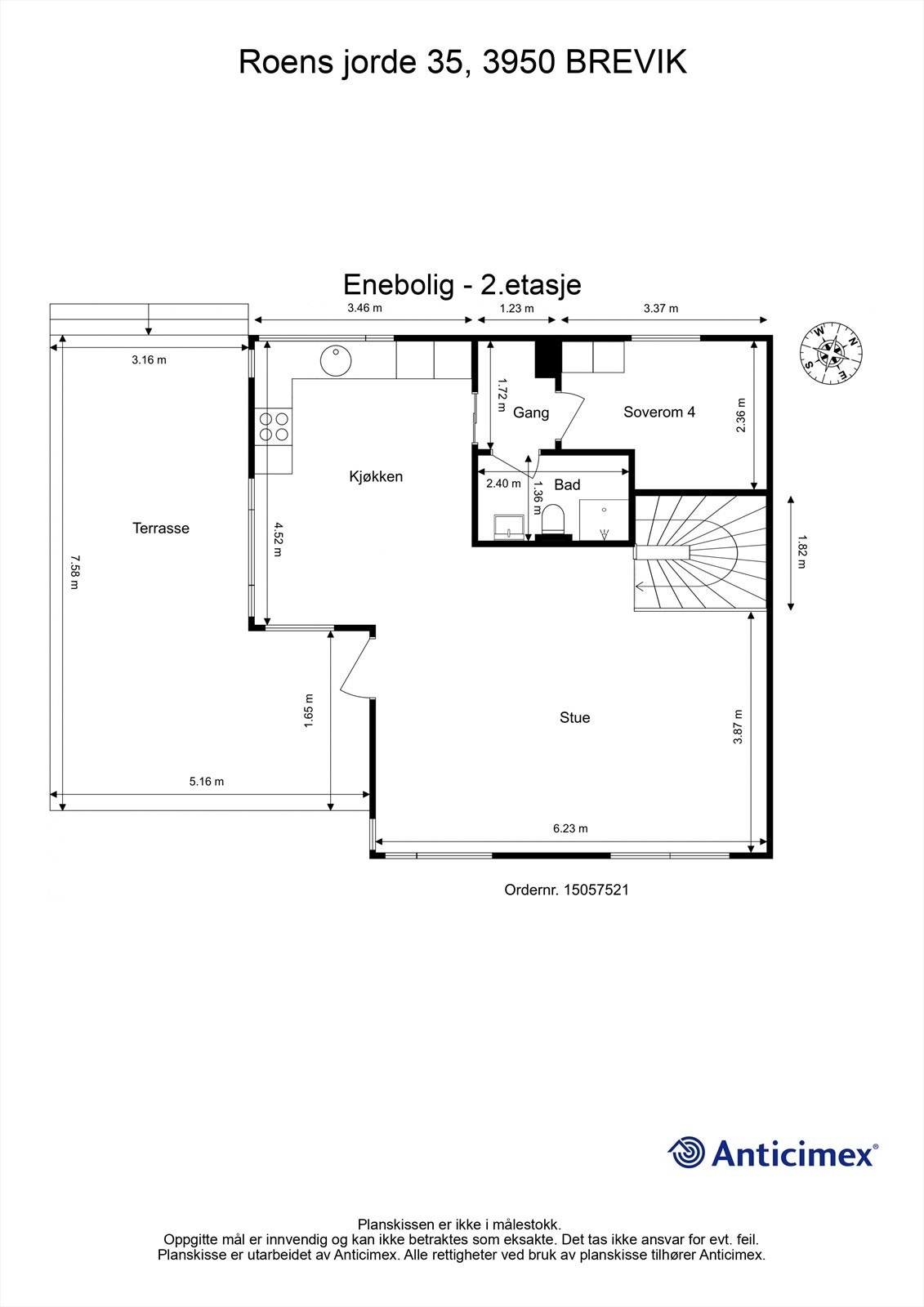 plantegning 2. etasje Galleribilde