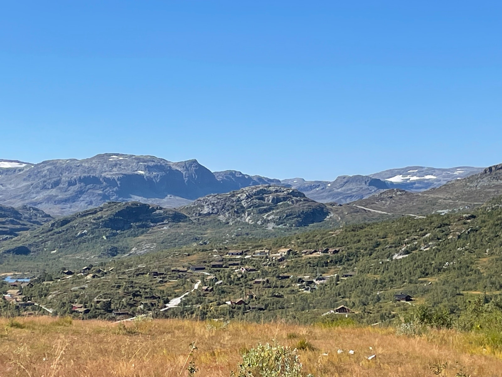 Snart høst i fjellet, utsikt fra Simlesjå Galleribilde