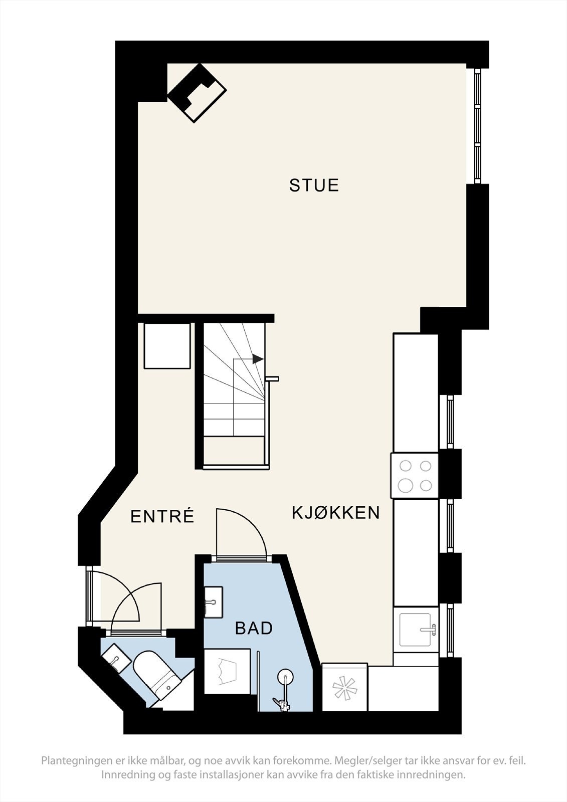 Plantegning 1. etasje. Galleribilde