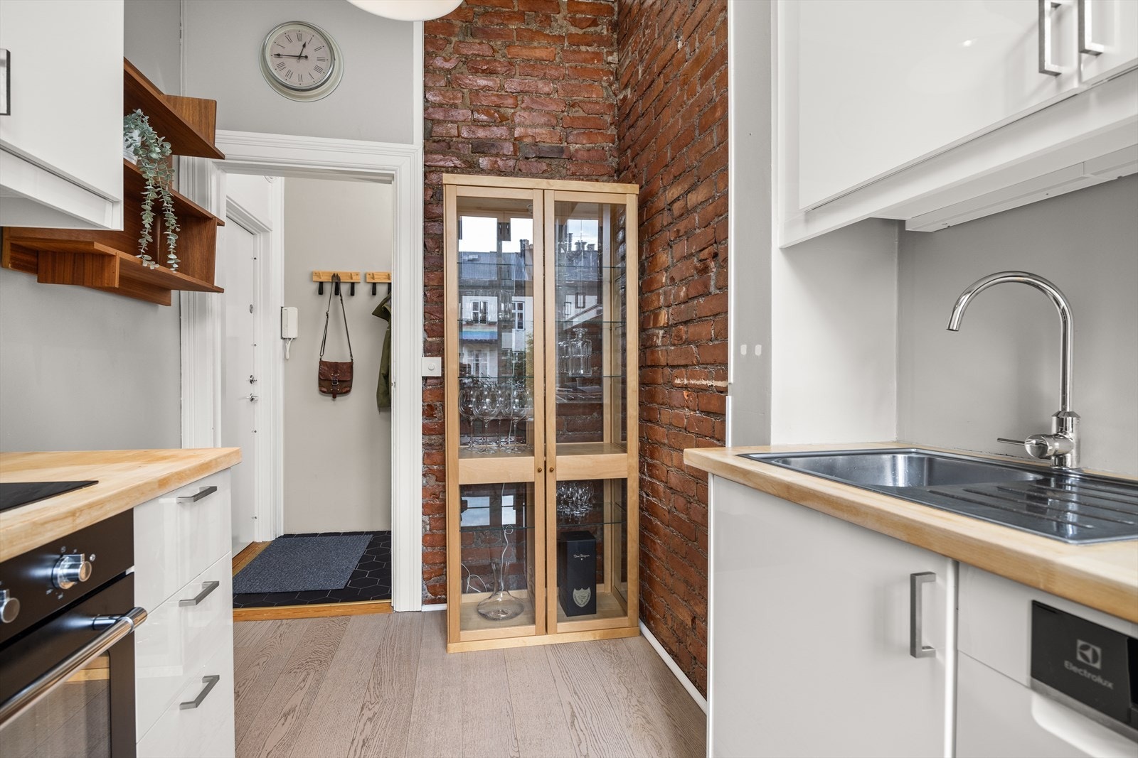 Godt bevart teglsteinsvegg Galleribilde