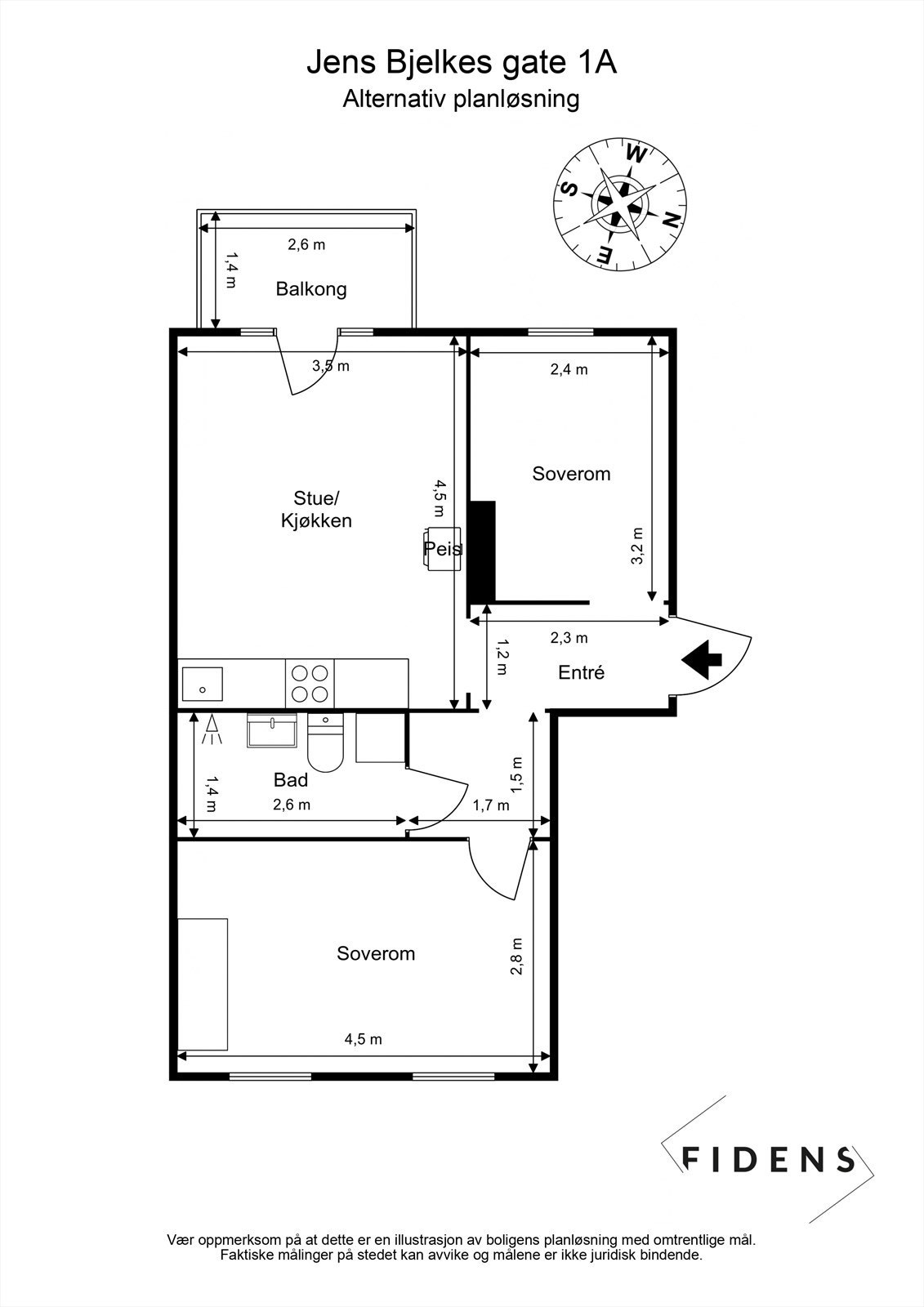 Alternativ plantegning. Galleribilde