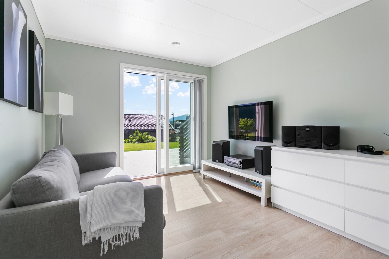 Kjekk stue for ungdommen i hus Galleribilde