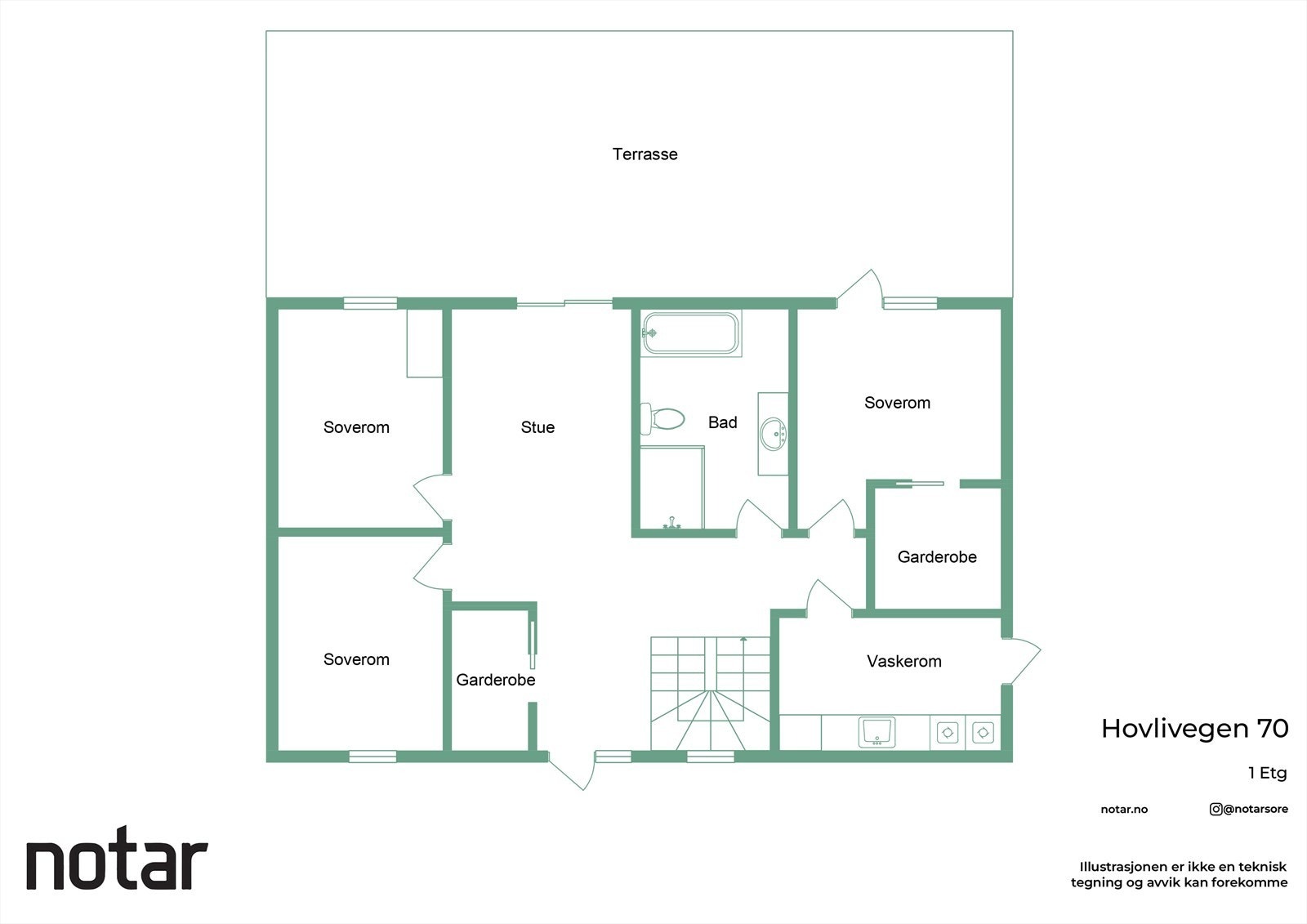 Planskisse av etasjen Galleribilde