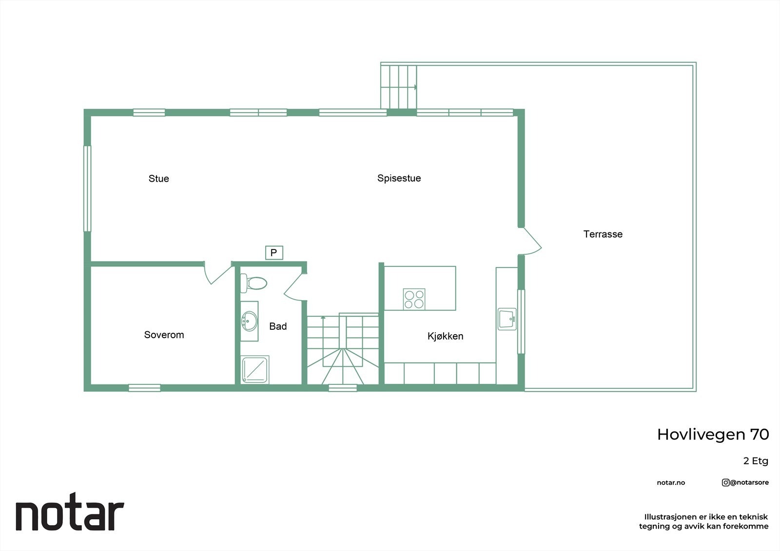 Planskisse av etasjen Galleribilde