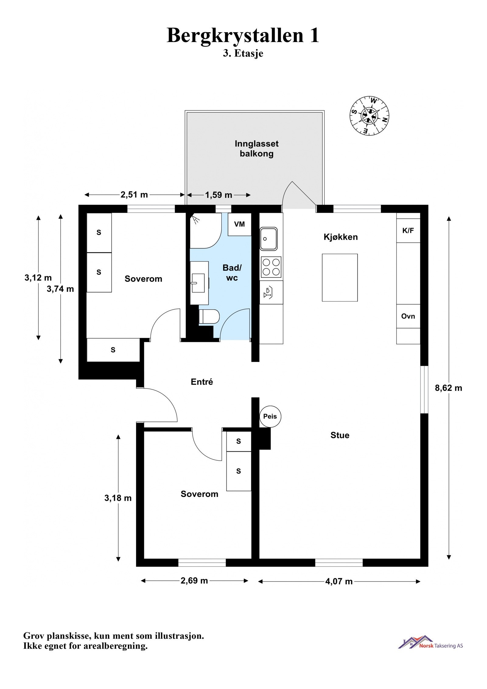 Planskisse Galleribilde