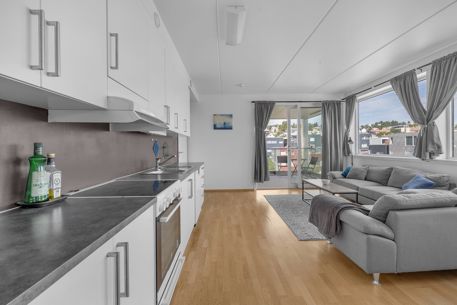 Åpen kjøkkenløsning. Galleribilde