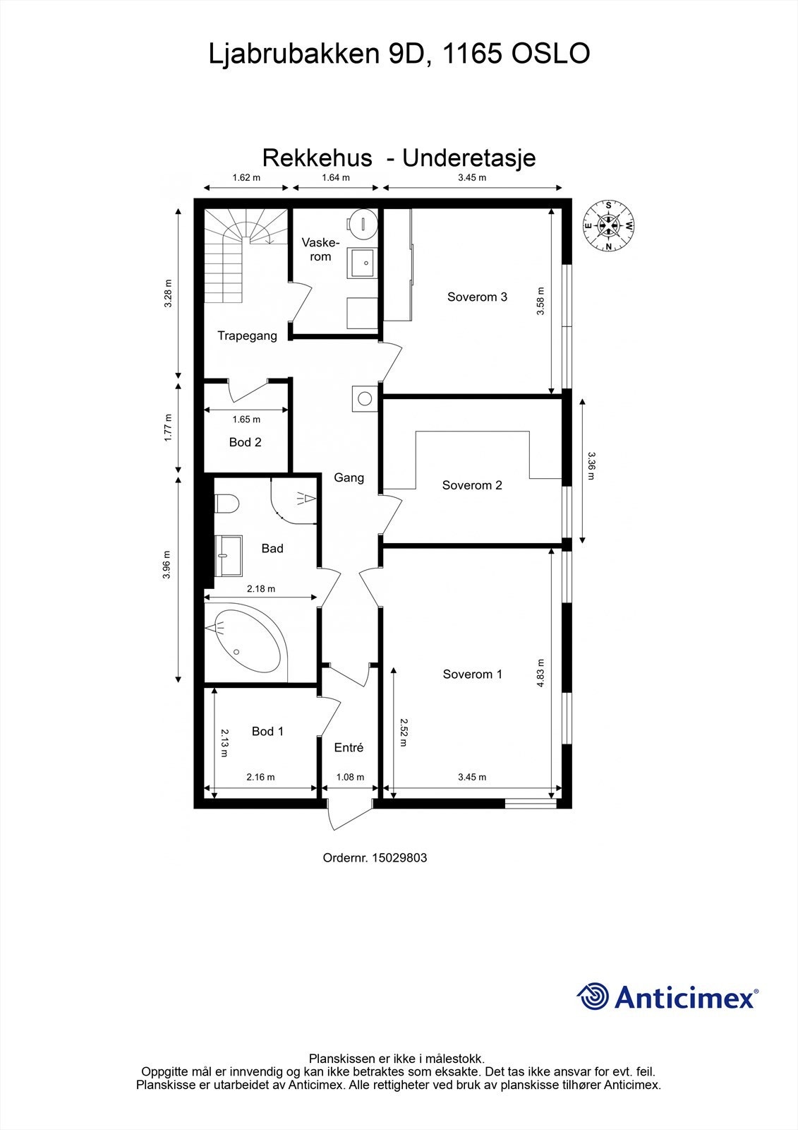 Plantegning - Underetasje Galleribilde