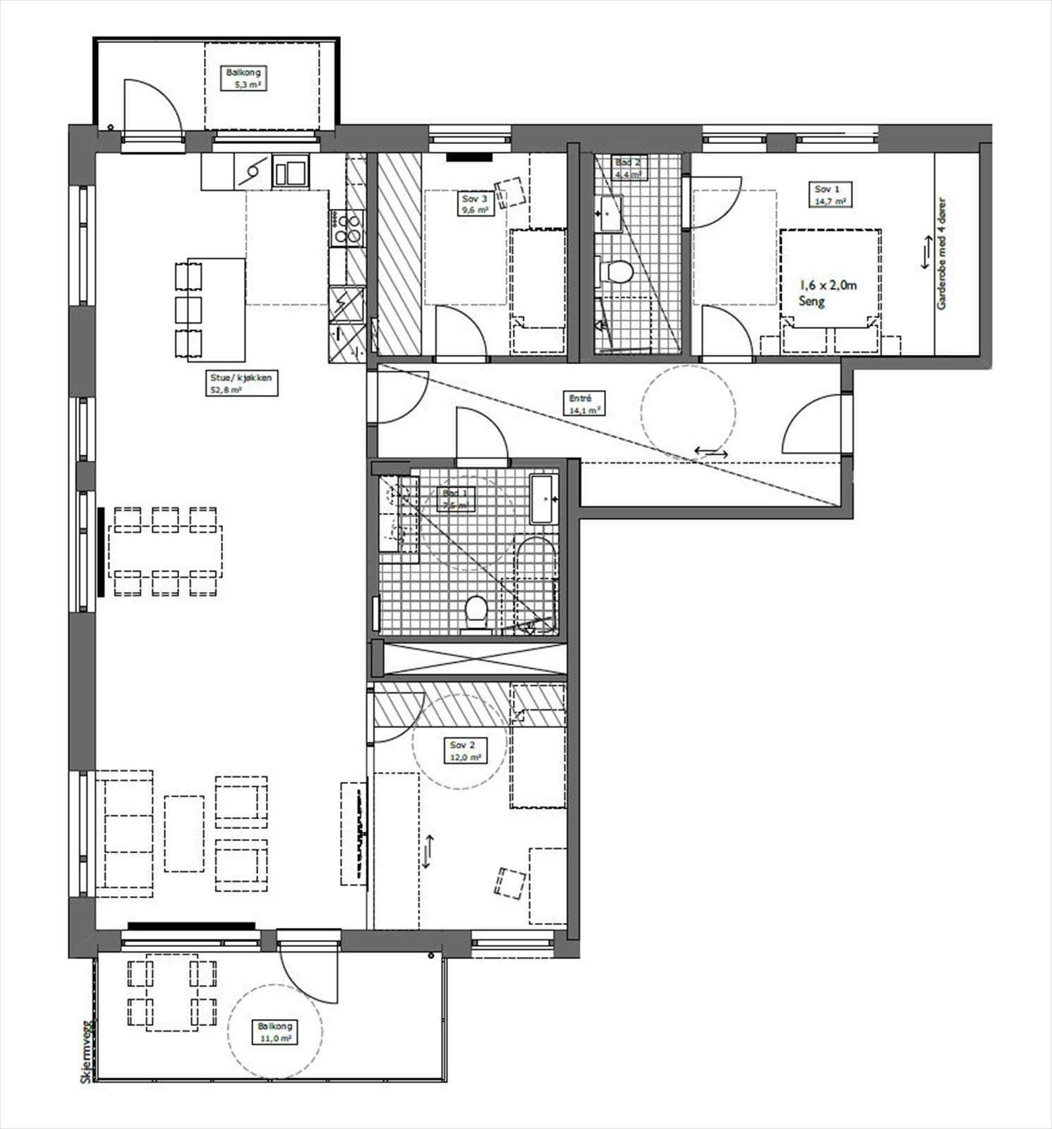 Plantegning Galleribilde