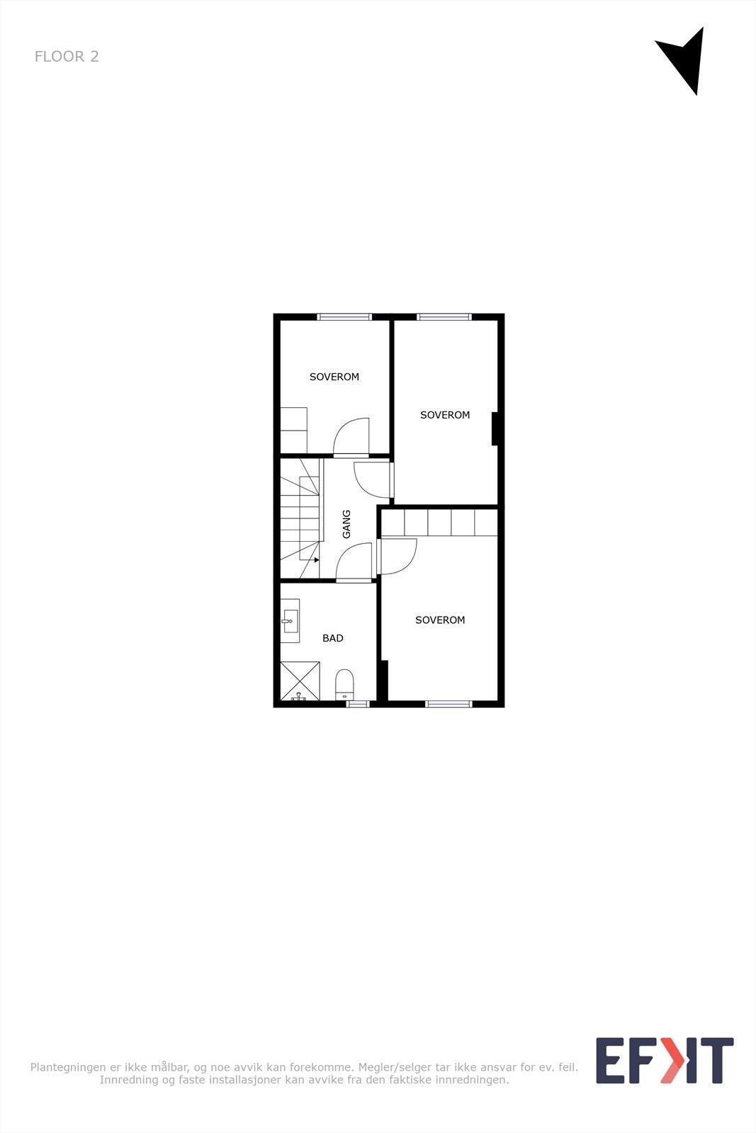 Plantegning 2. etasje. Galleribilde