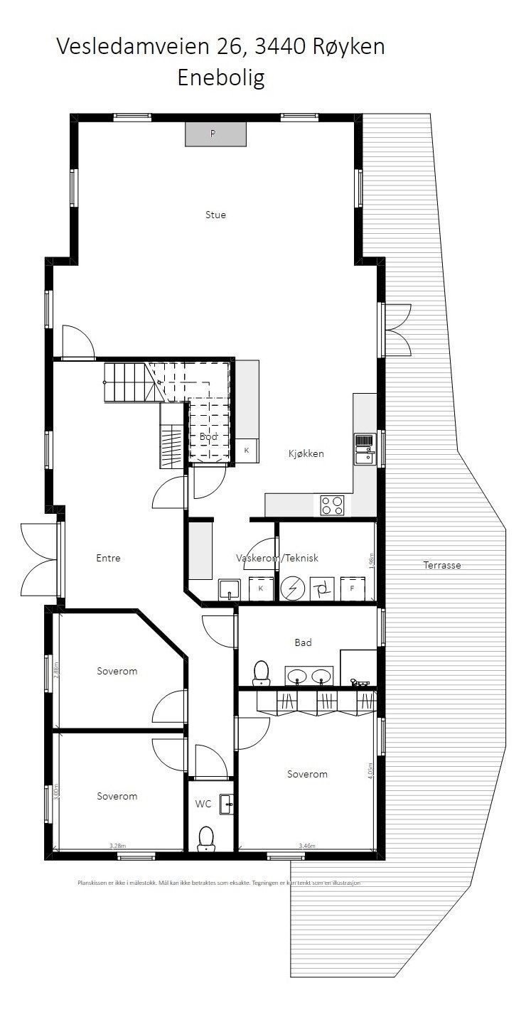 Plantegning 1. etasje. Galleribilde