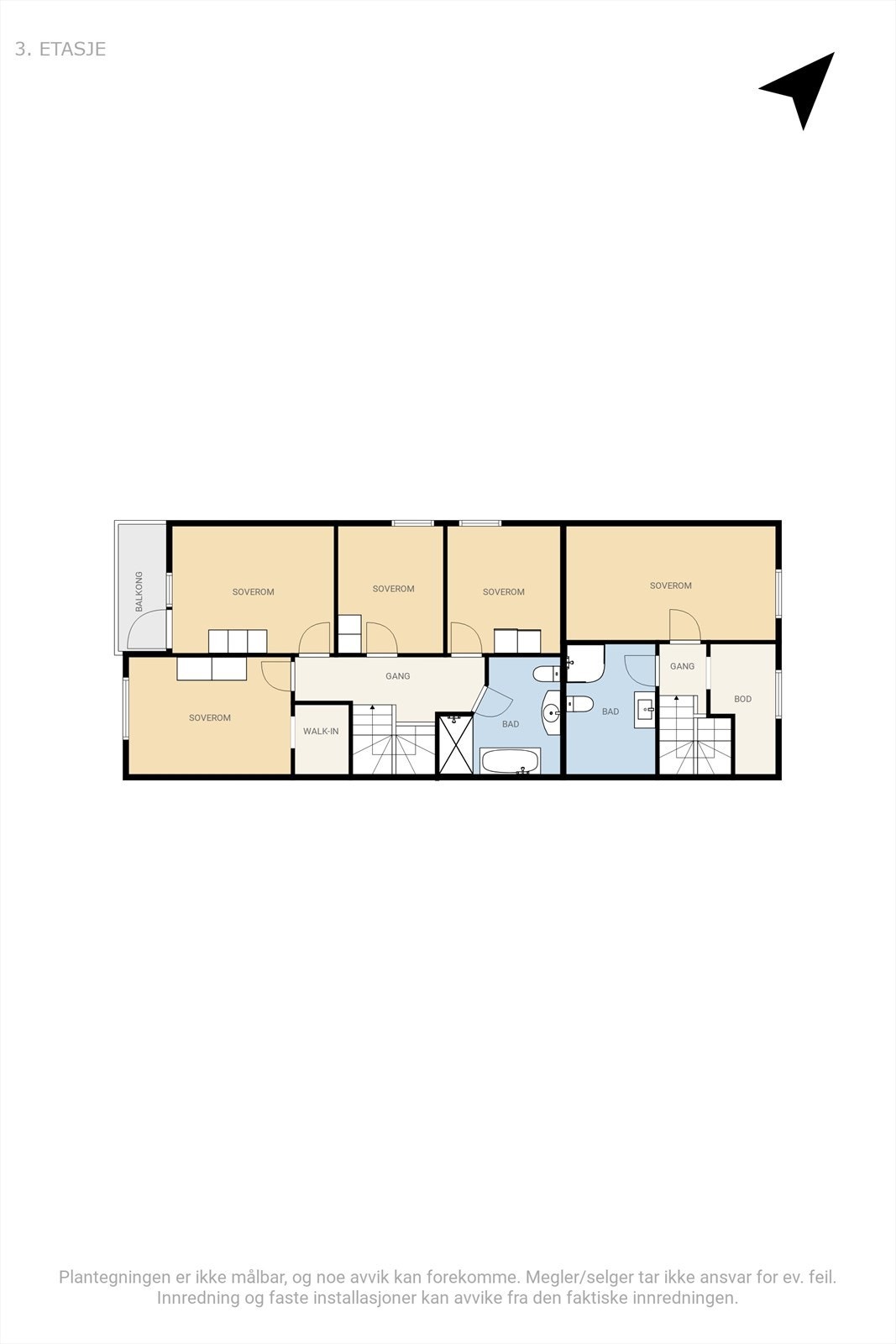 Plantegning 2.etg. Galleribilde