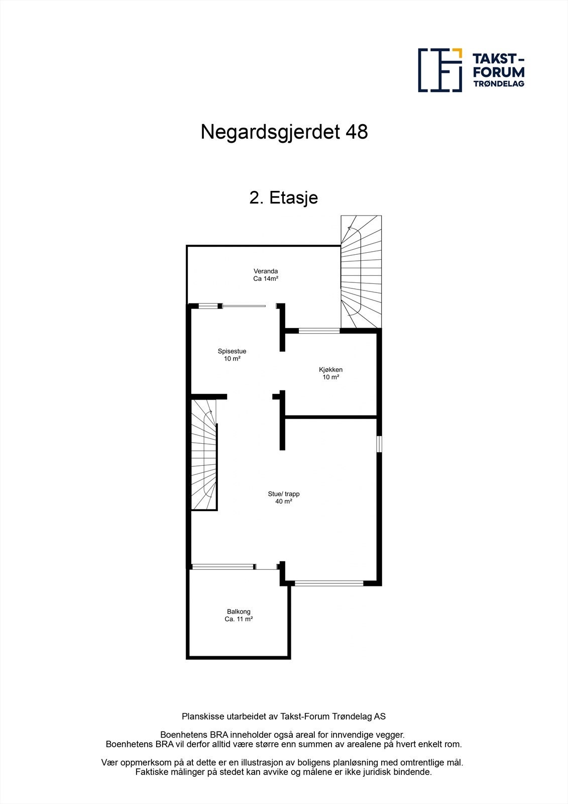 Planskisse av boligens 2. etasje. Galleribilde