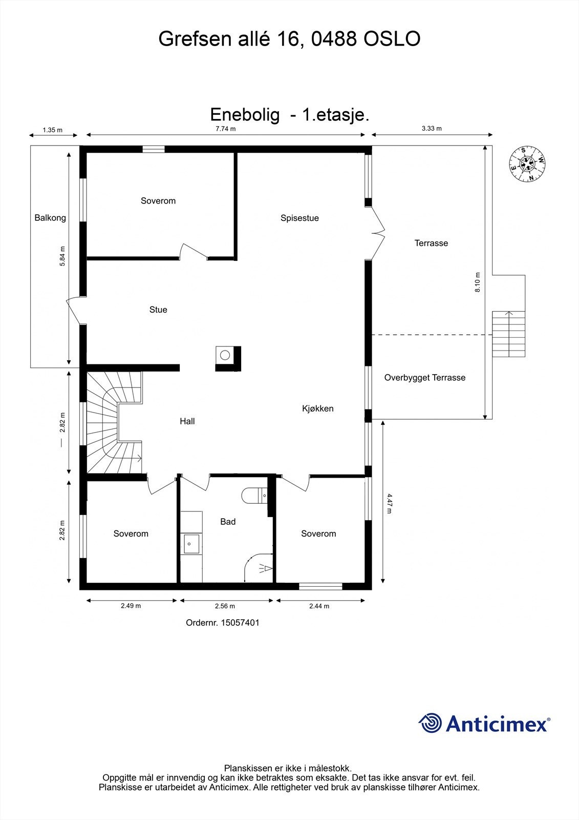 Alternativ plantegning 1.etg (dette er kun ett forslag og det tas forbehold om bærevegger og rør) Galleribilde