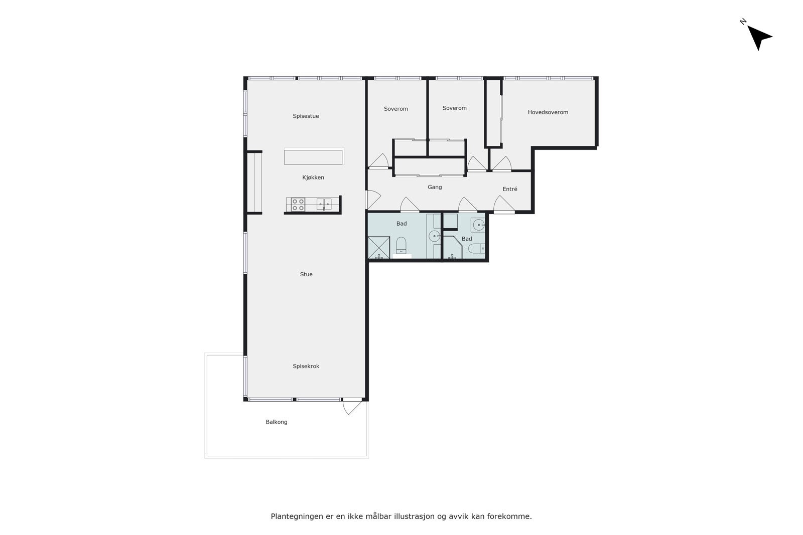 Plantegning Galleribilde