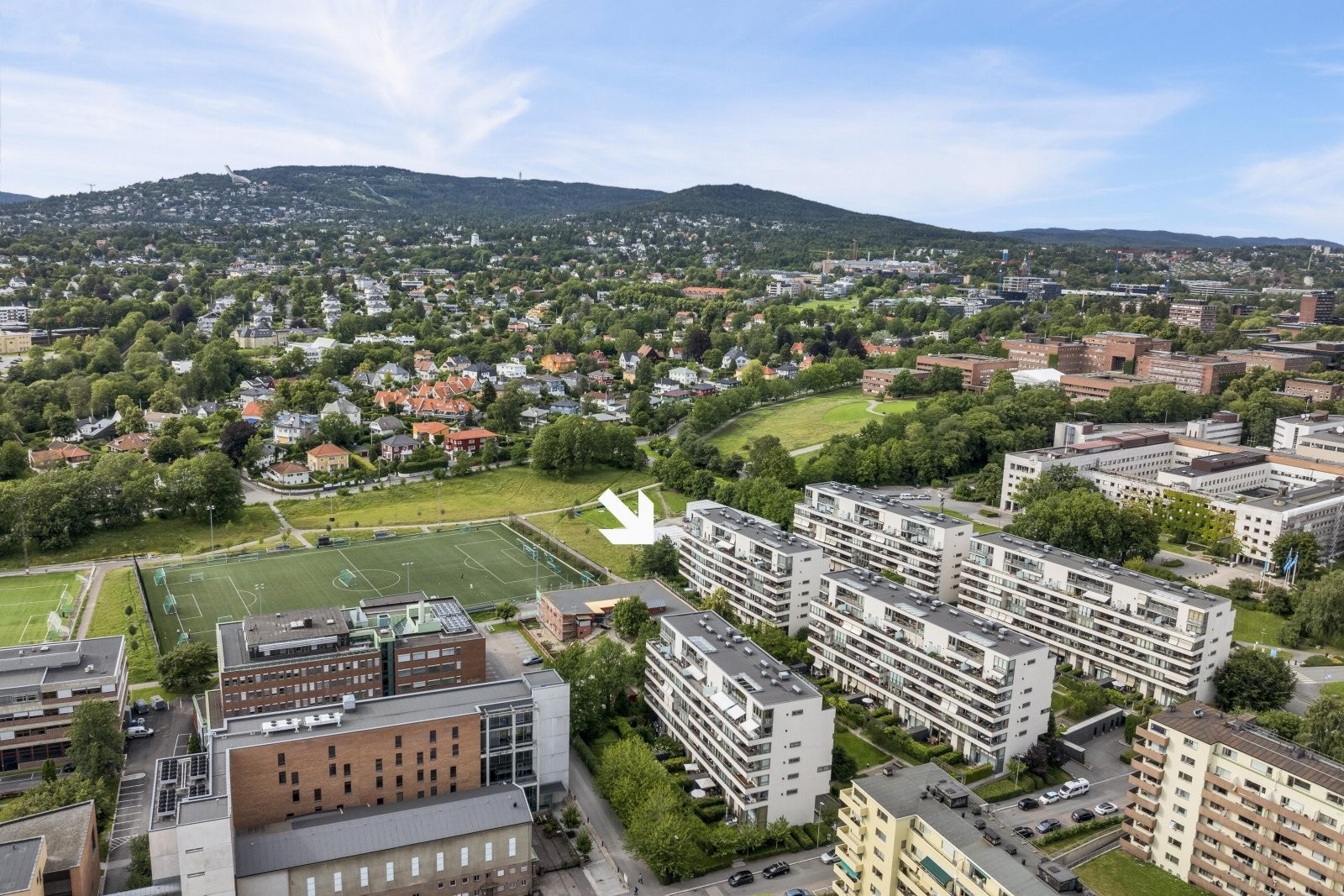 Etterspurt beliggenhet i Marienlyst Park Galleribilde