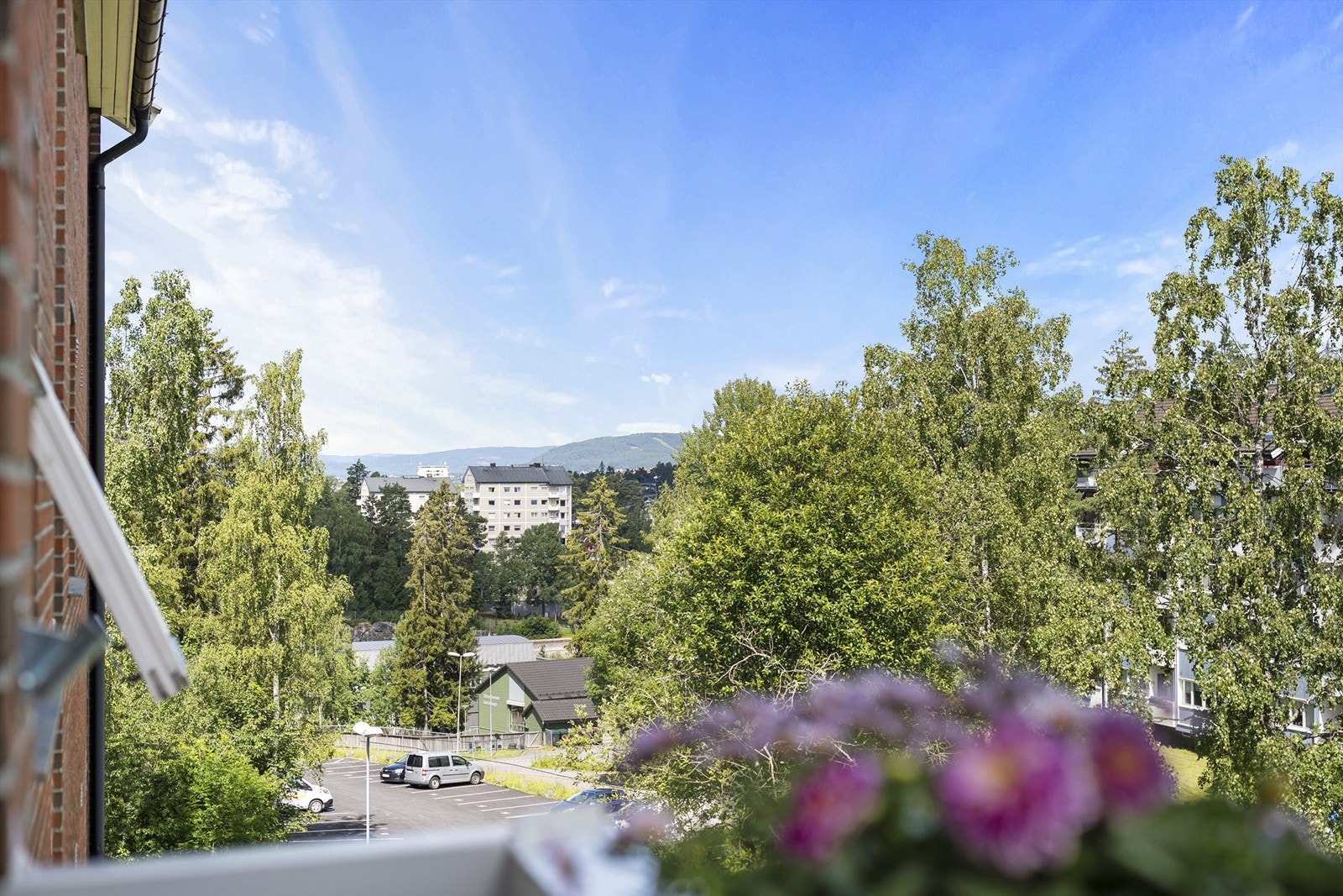 Utsyn fra balkongen. Galleribilde