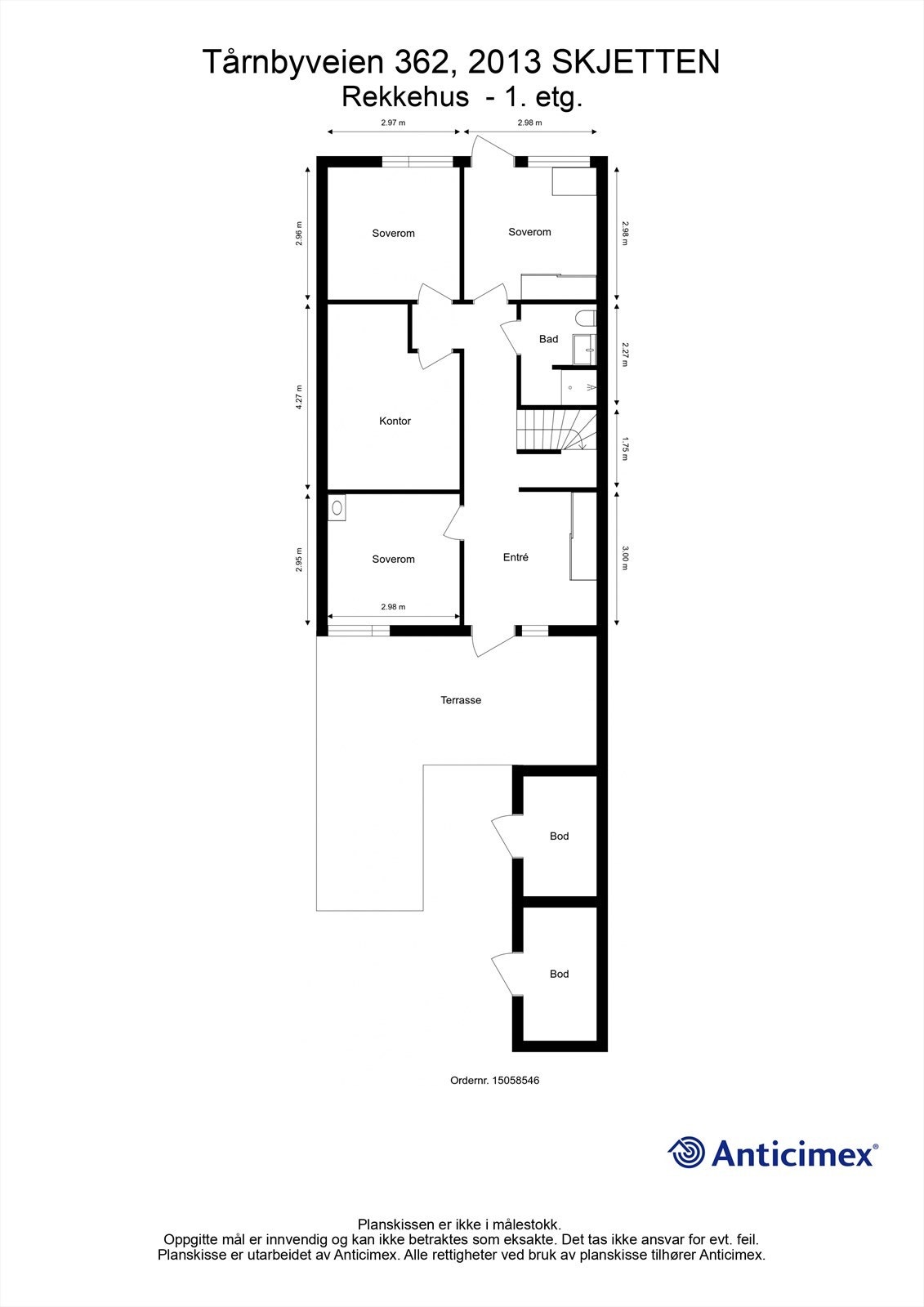 Plantegning 1. etasje Galleribilde