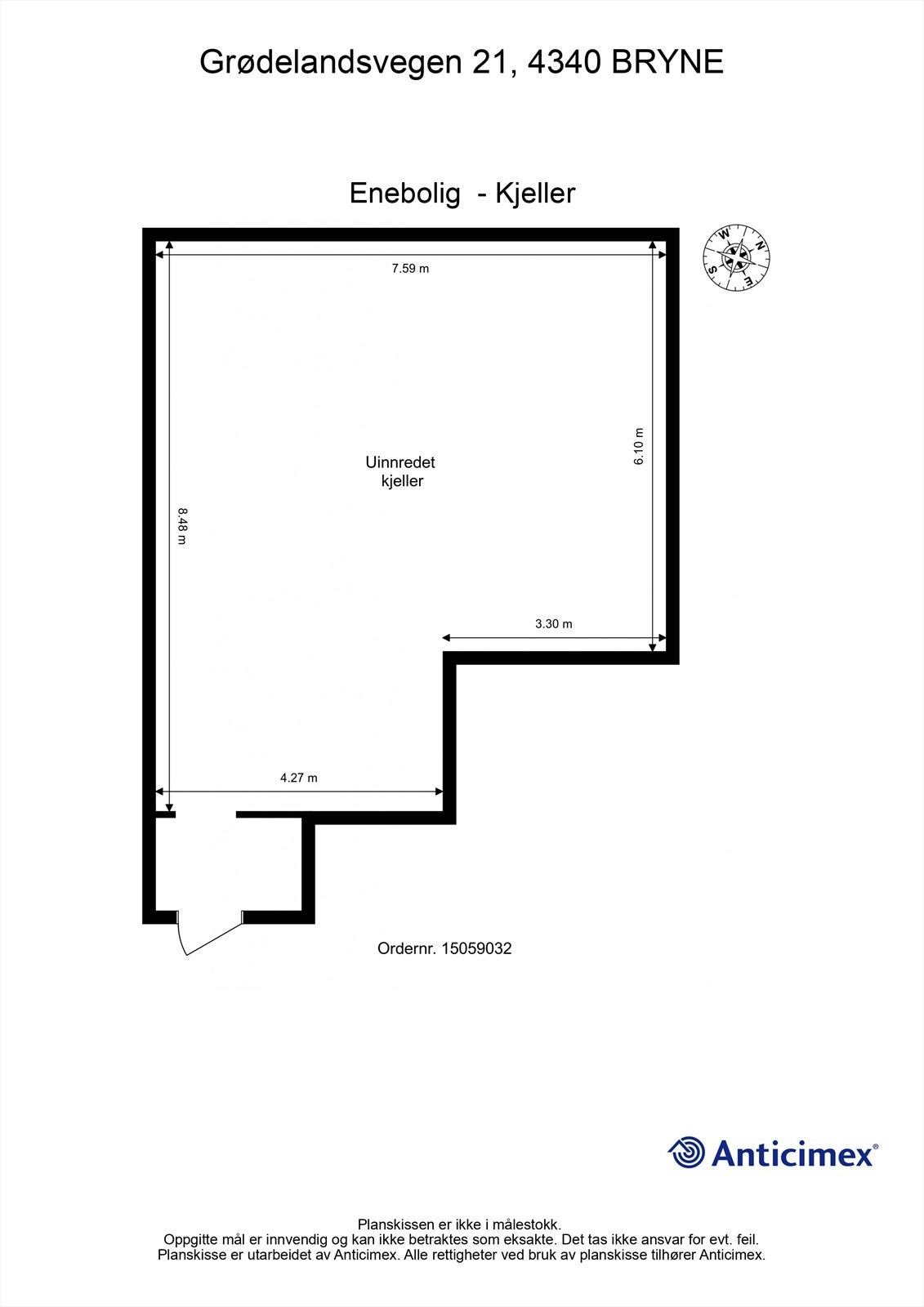 Plantegning kjeller Galleribilde