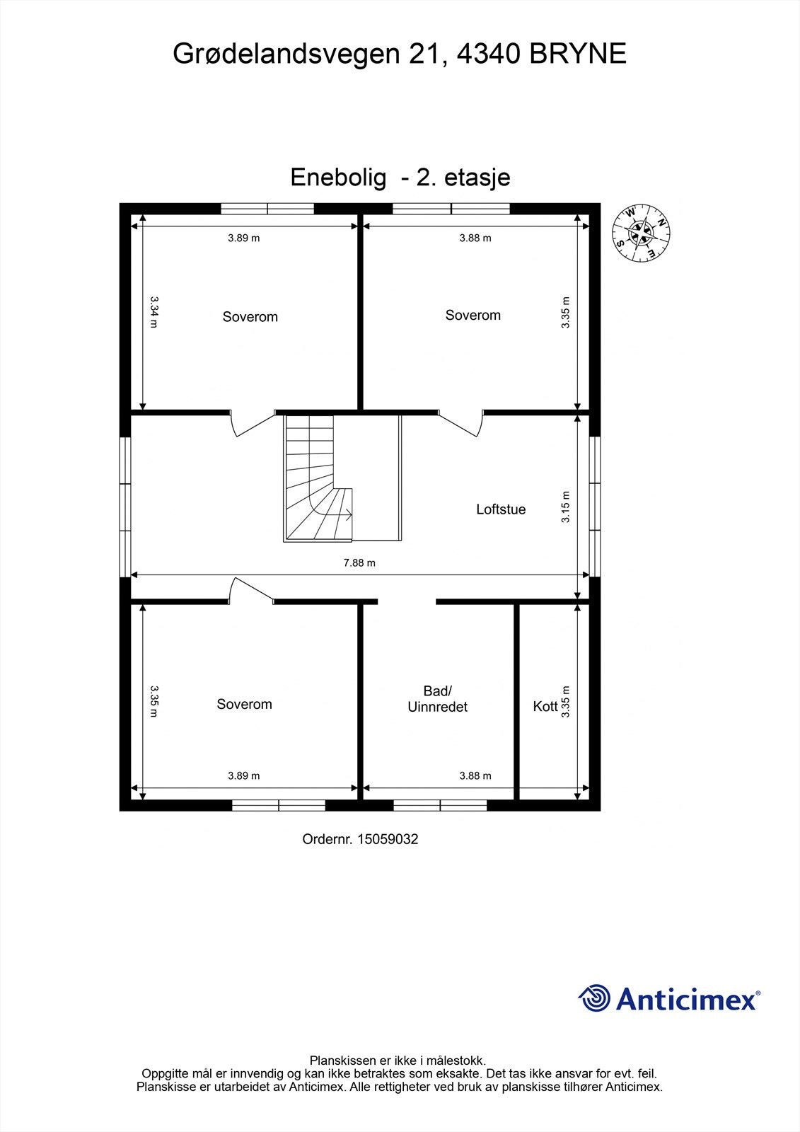 Plantegning 2. etasje Galleribilde