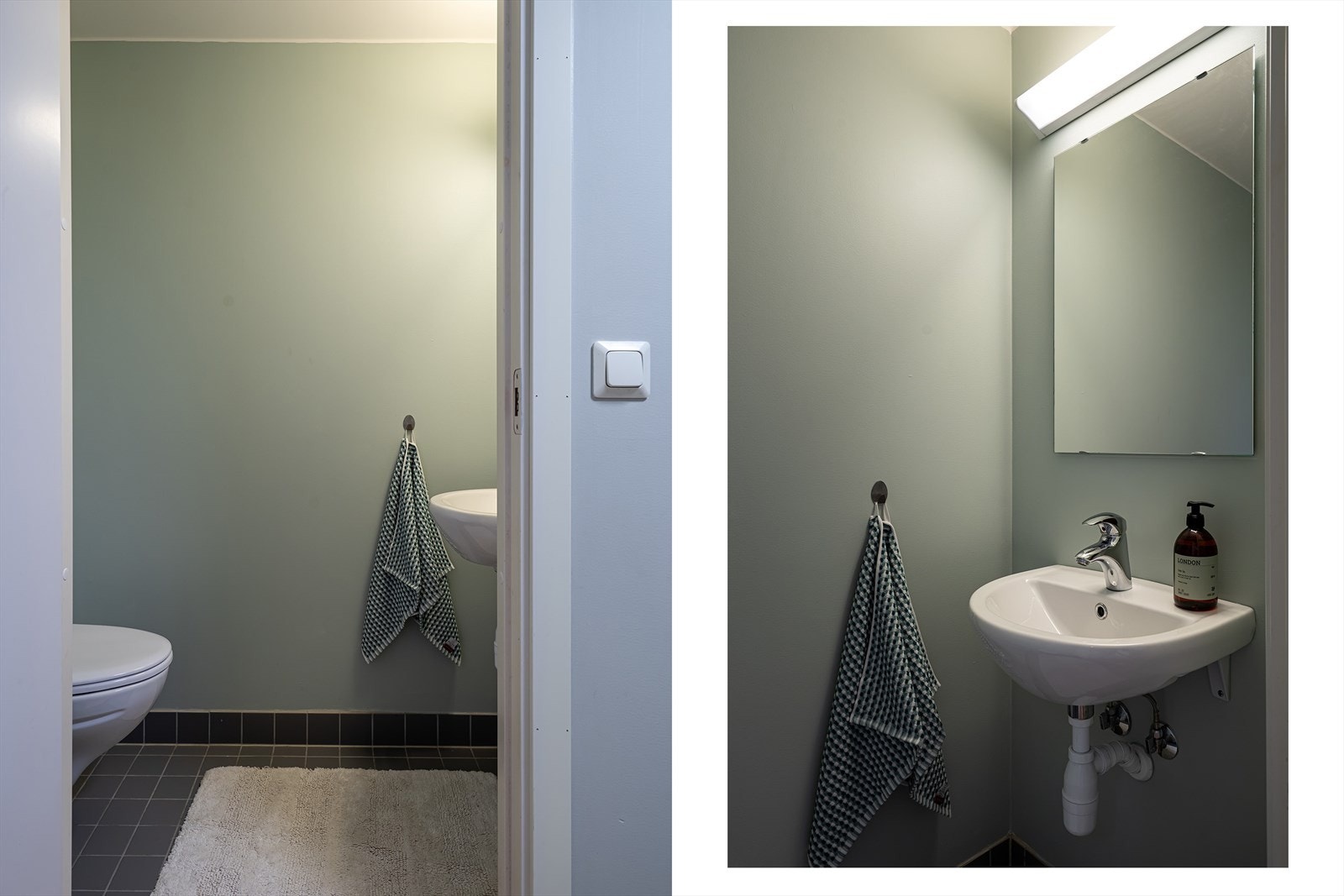 Separat toalettrom som er veldig praktisk til for eksempel gjestetoalett. Galleribilde