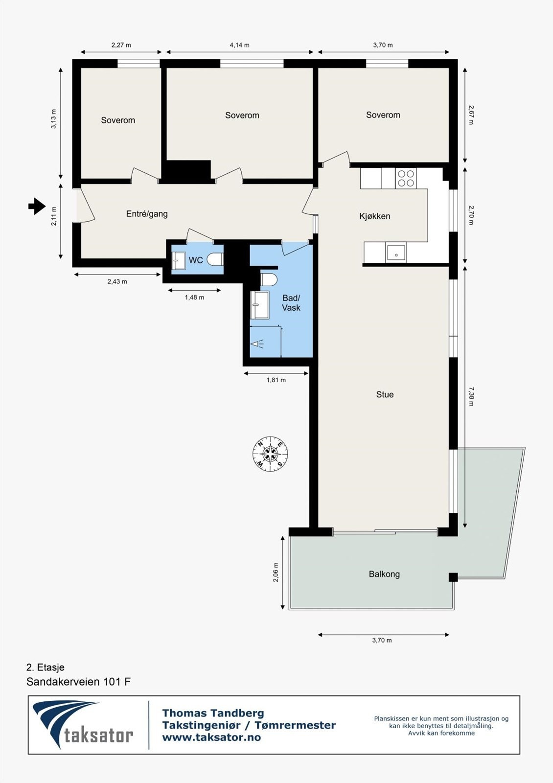 Plantegning - 2.etasje Galleribilde