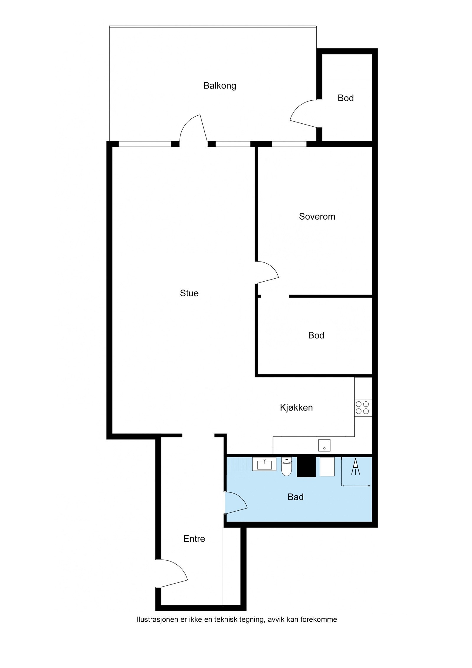 Plantegning Galleribilde