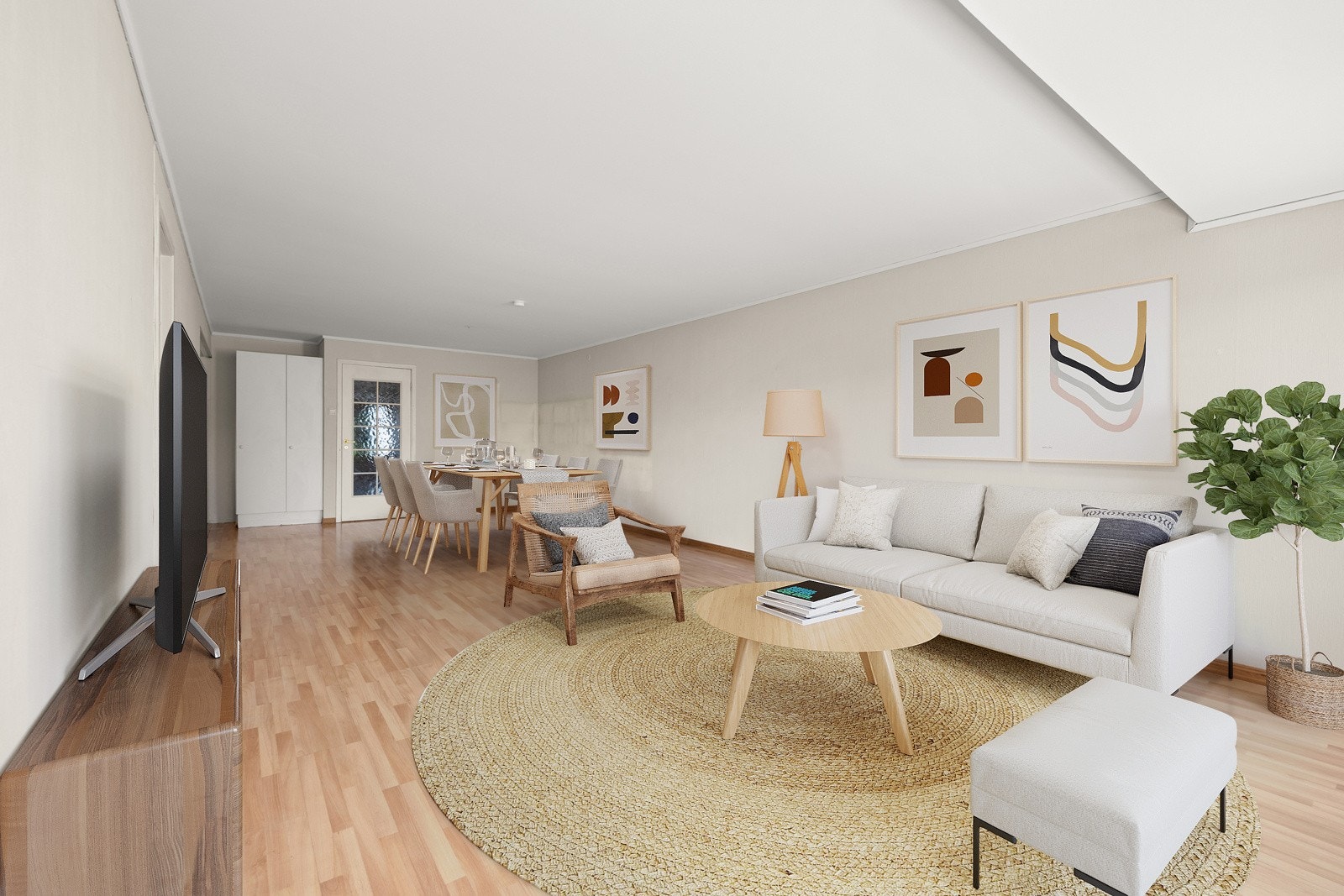 Ilustrasjonsbilde av stuen Galleribilde