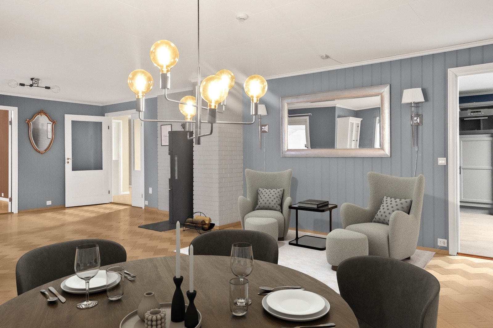 Boligen har 4 stuer Galleribilde