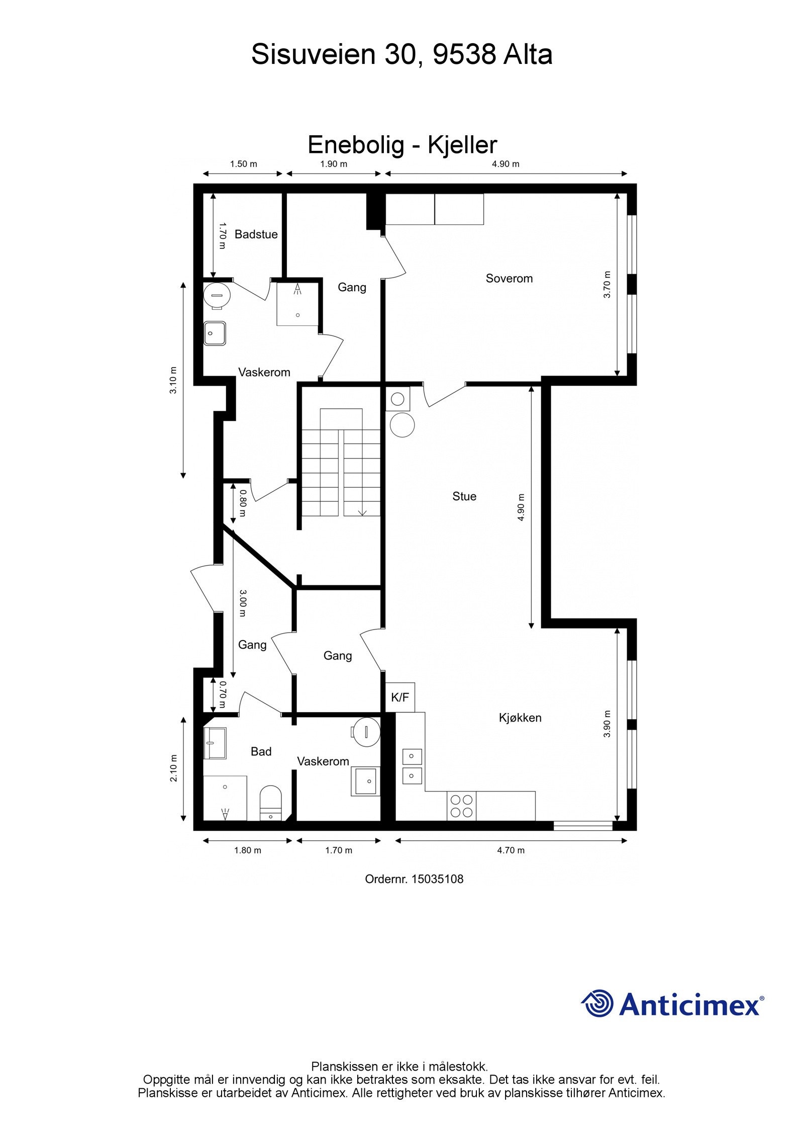 Plantegning kjeller Galleribilde