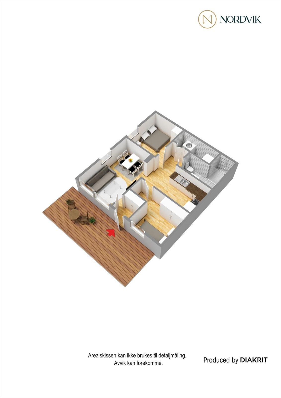 Plantegning - 3D Galleribilde