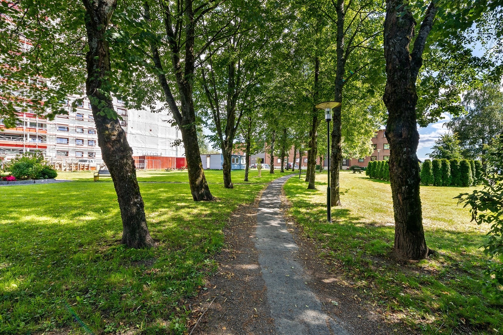 Fint og grønt fellesområde for borettslaget. Galleribilde