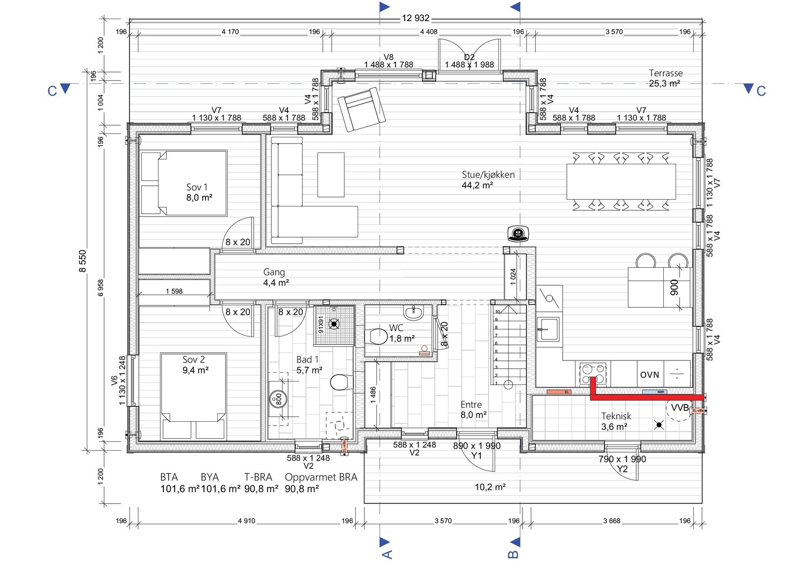Grunnplan Galleribilde