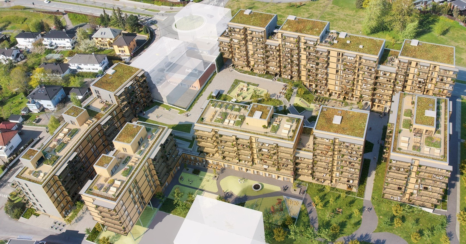 Oversiktsbilde av hele prosjektet. Galleribilde