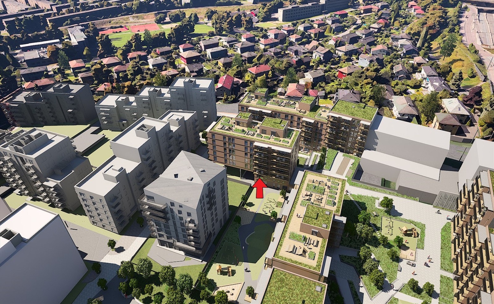 Fasade - Hentet fra simulator og er kun ment som illustrasjon Galleribilde