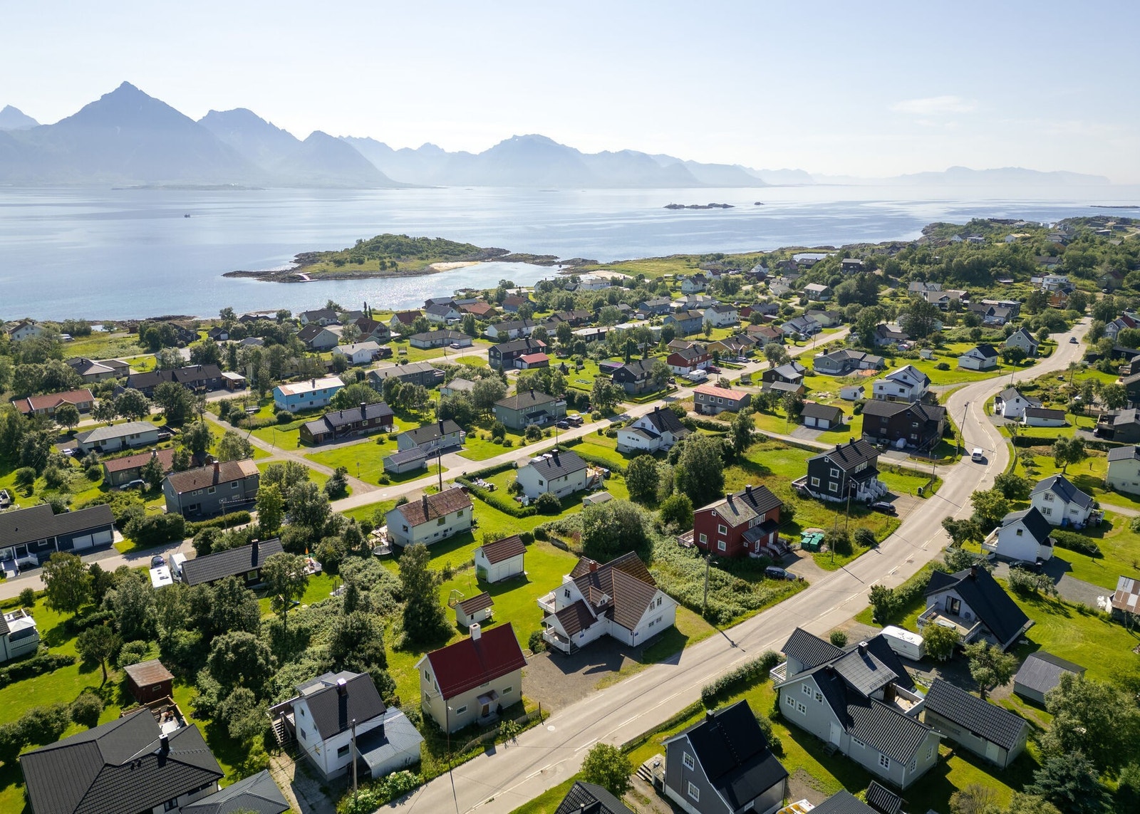 Det er et solåpent område med gode solforhold store deler av dagen. Galleribilde