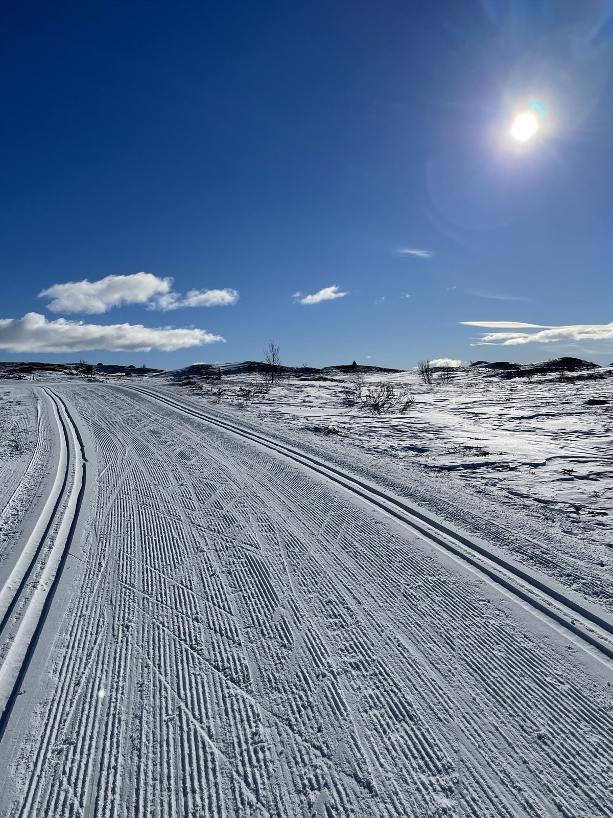 Milevis av skiløyper ligger like utenfor hyttedøren - selgers foto Galleribilde