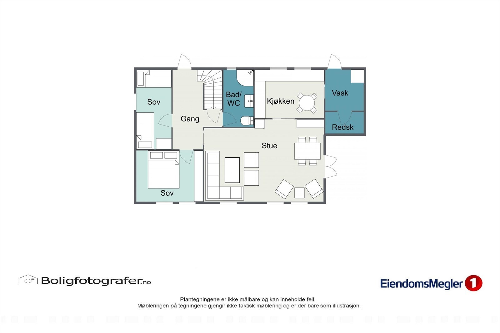 Plantegning 1.etg. Galleribilde