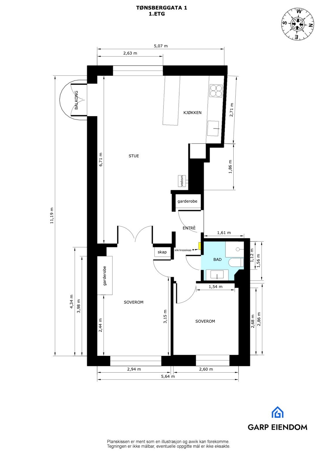 Plantegning Galleribilde