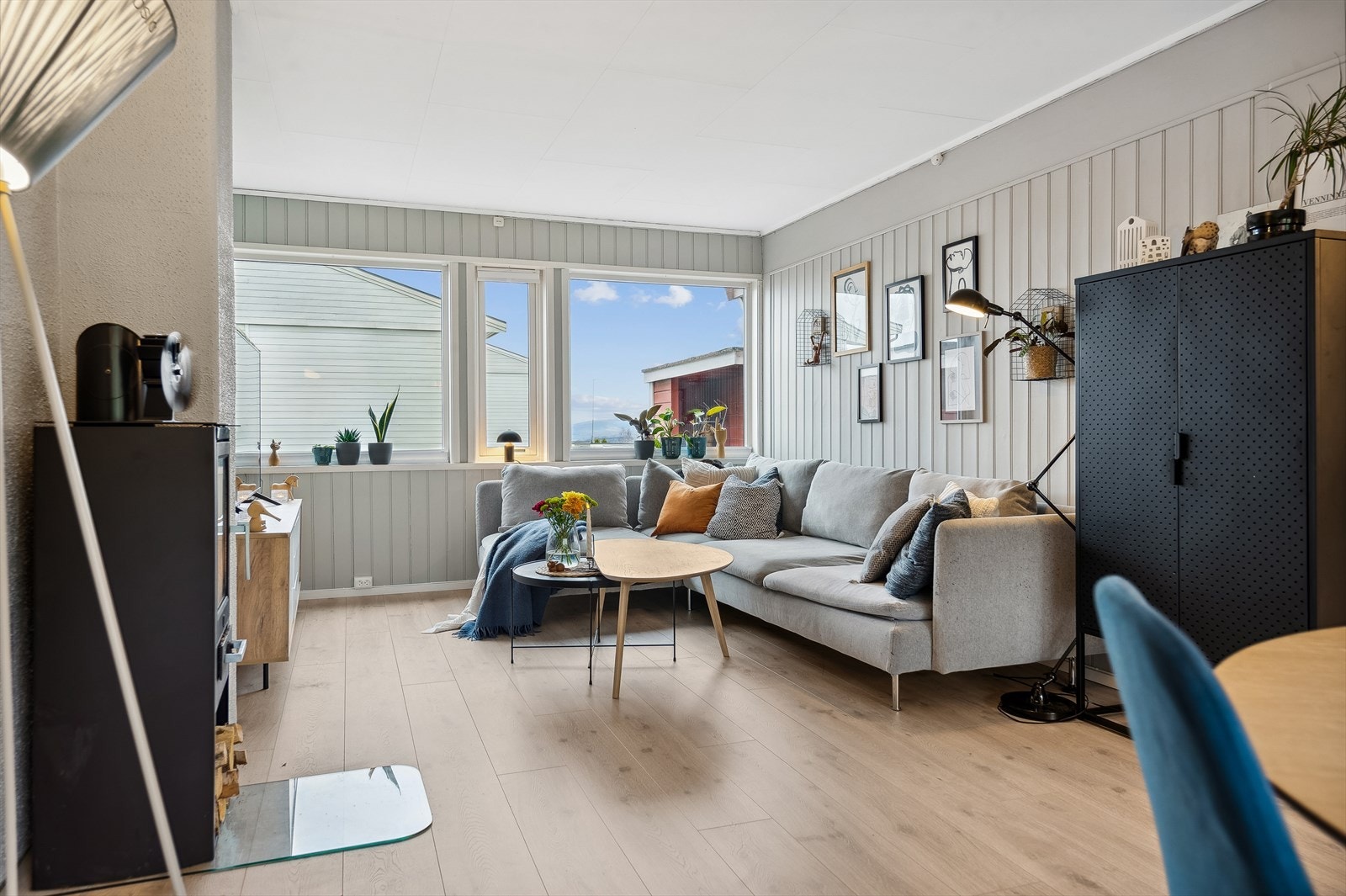 Stuens utforming gjør at det er flere møbleringsmuligheter. Galleribilde